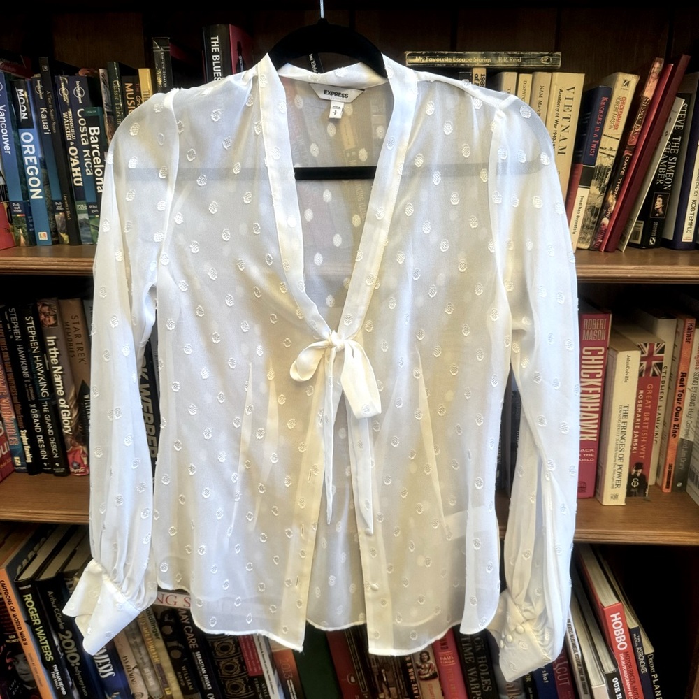 White button-down shirt